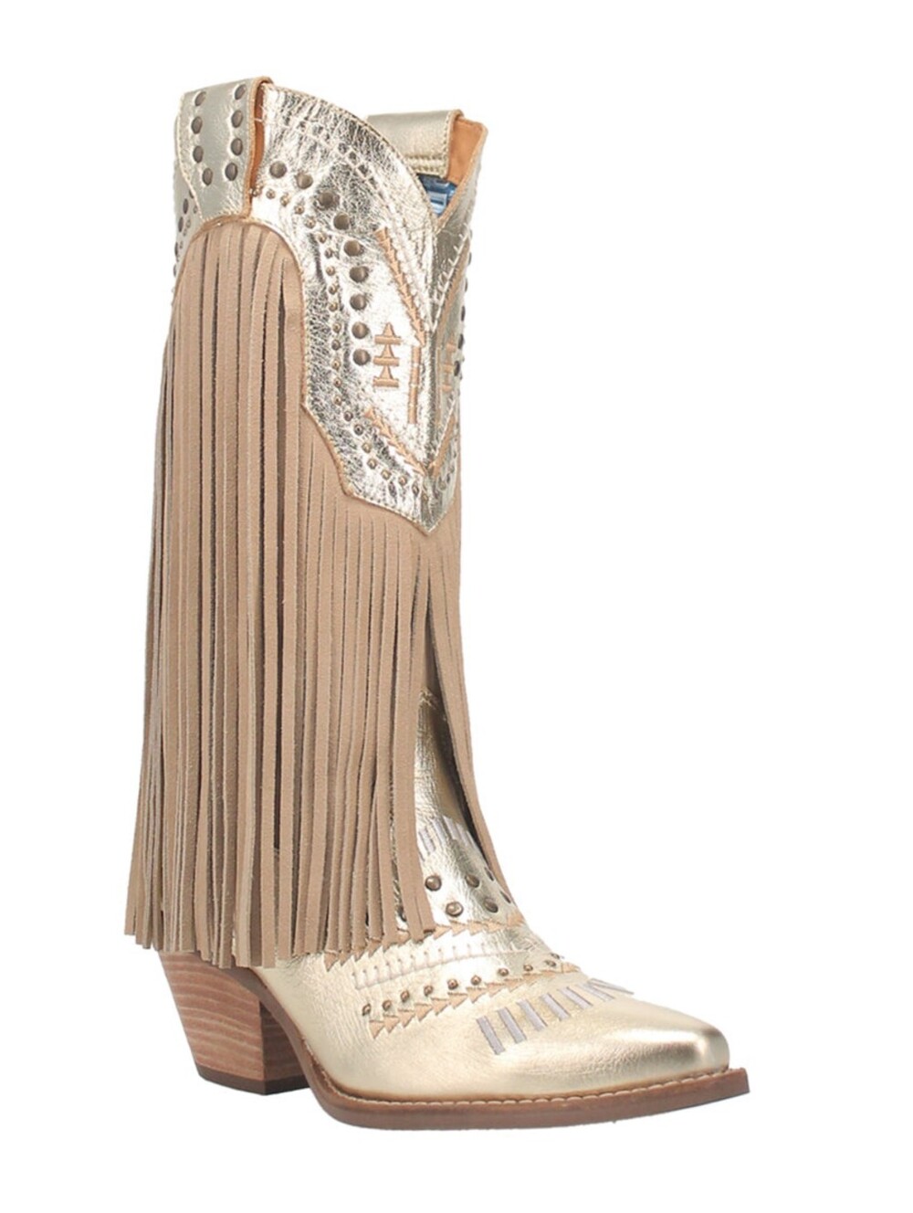 DINGO | Gypsy Studded Fringe Cowboy Boots - Picture 7 of 10